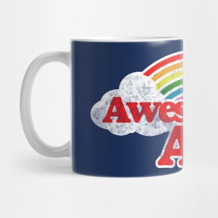 Awesome Aunt retro rainbow Mug